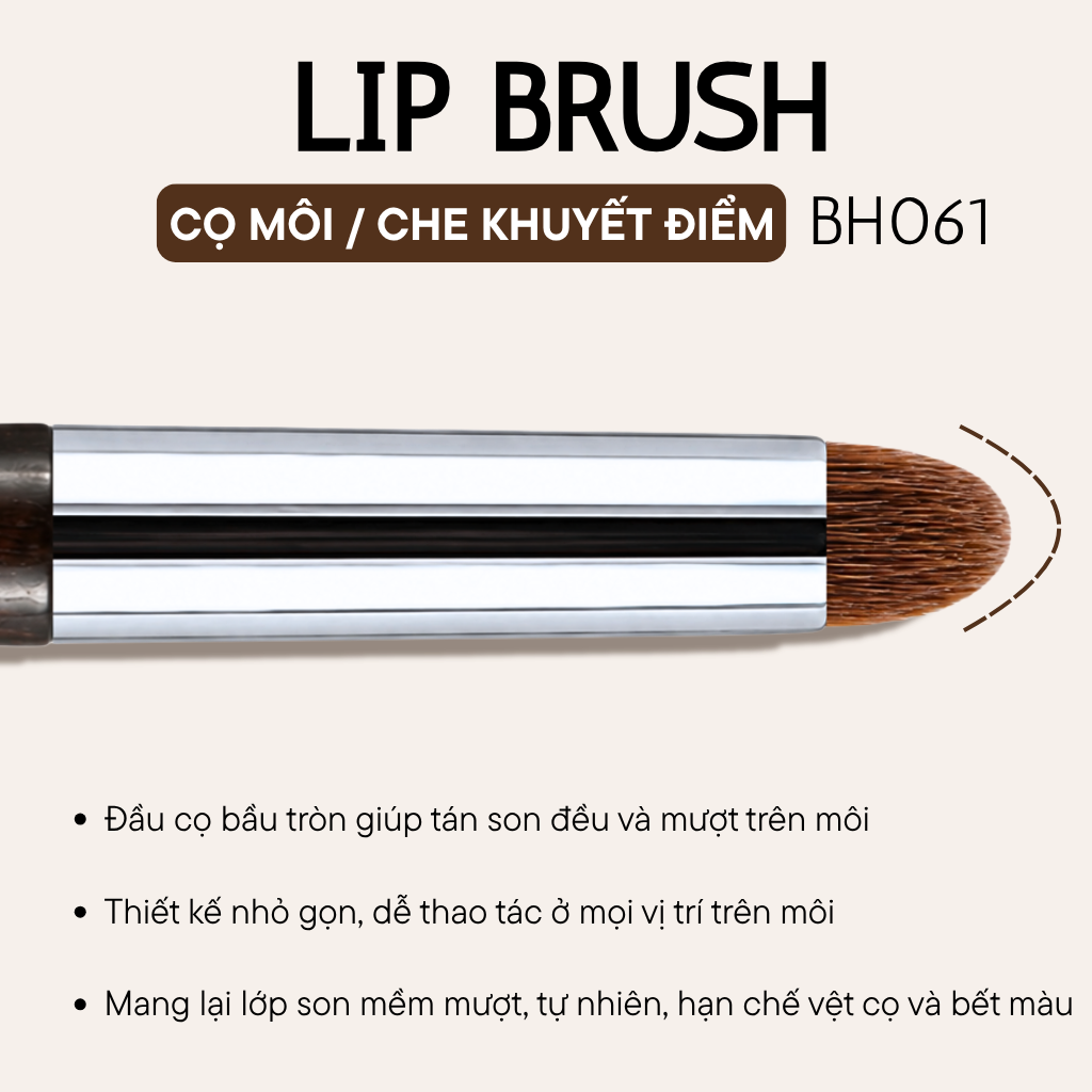 Cọ Tán Son Môi BH Cosmetics Lip Brush BH061